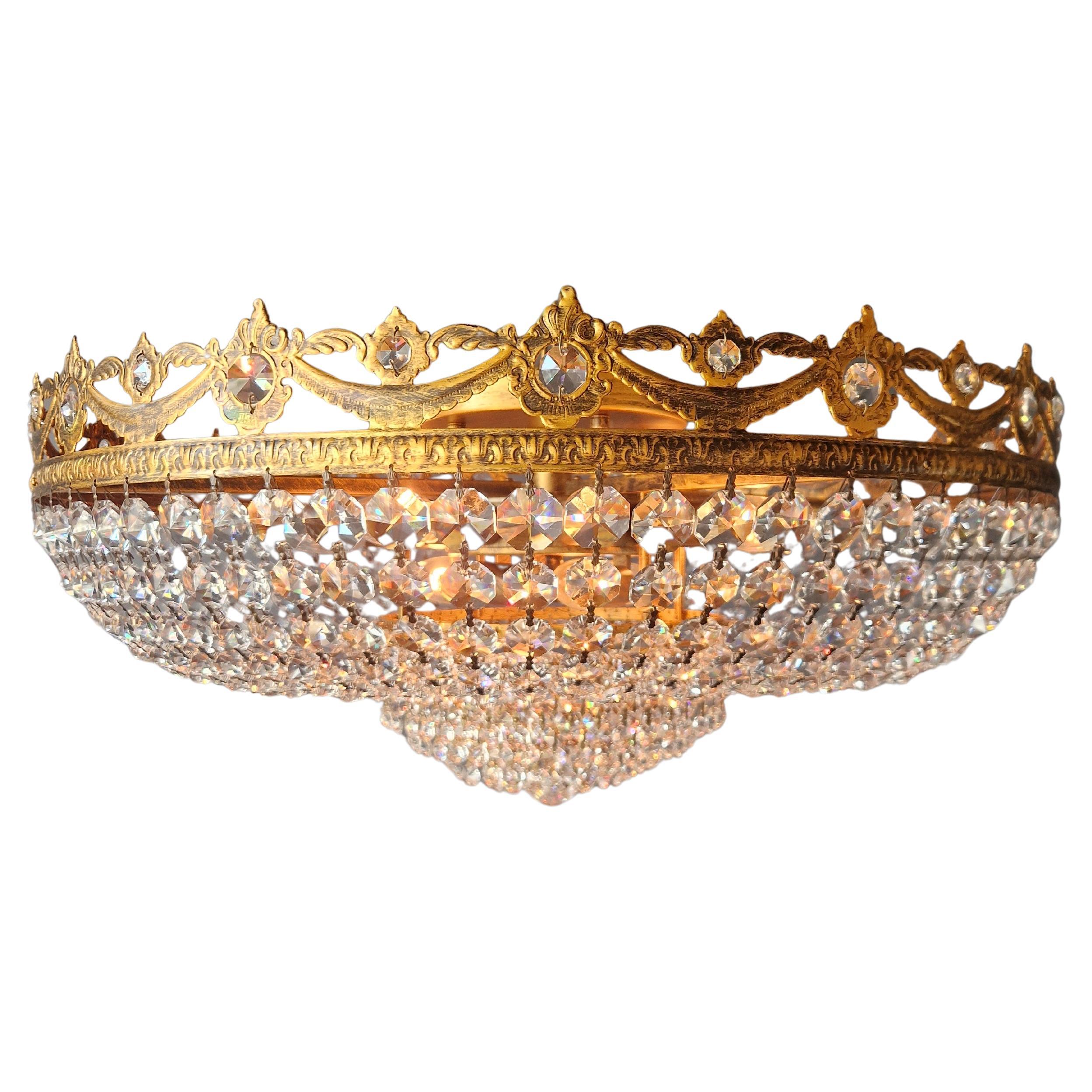 Nouveau lustre de style ancien Plafonnier Crystals Art Déco