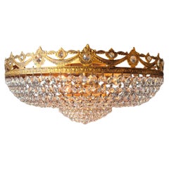 New Ceiling Light Antique Look Chandelier Plafonnier Crystals Art Deco