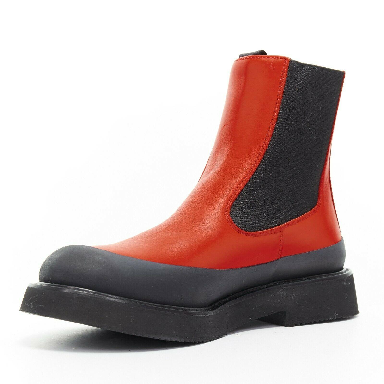 celine red boots