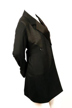 new CELINE by PHOEBE PHILO fall 2017 runway jacket with ruched half belt