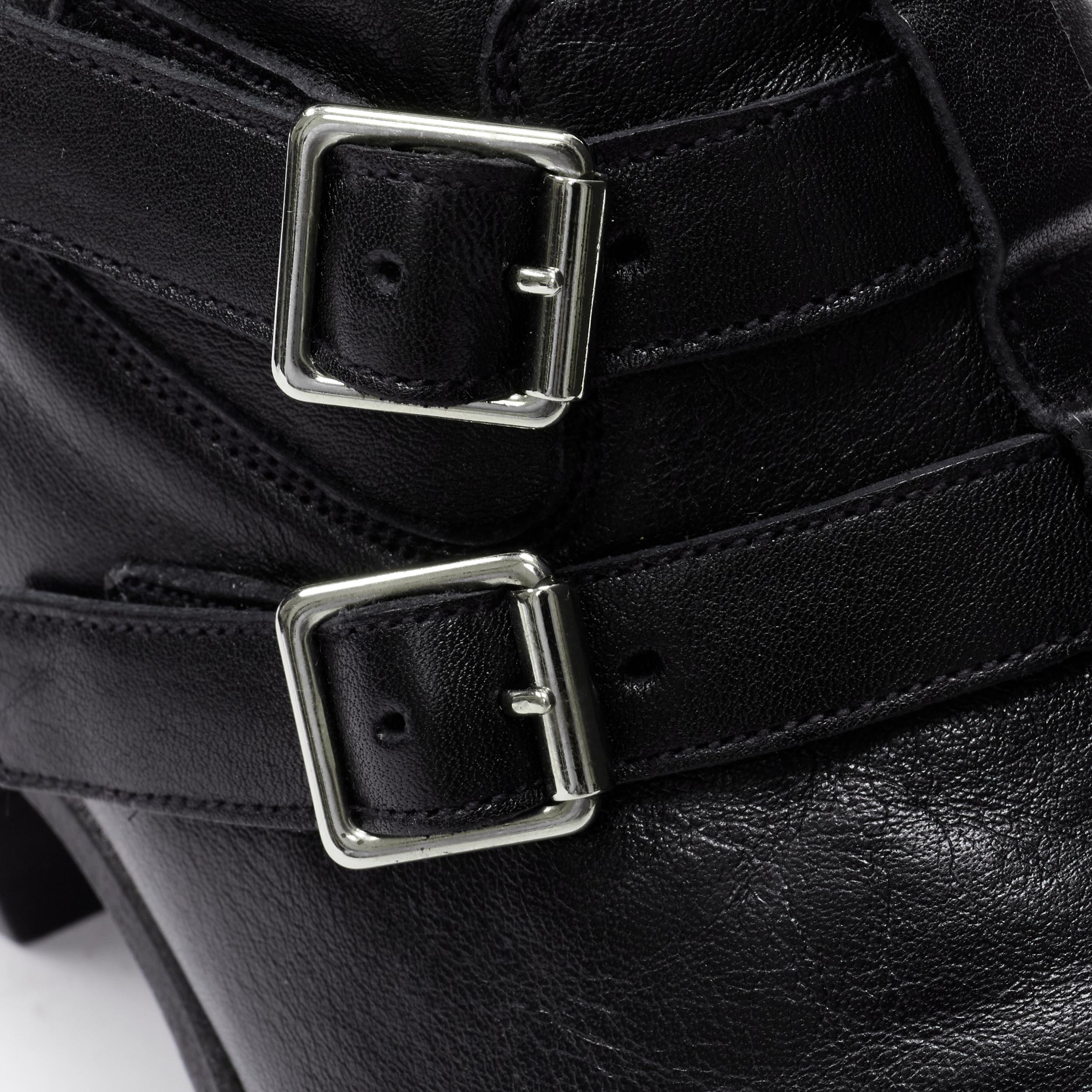 Men's new CELINE Hedi Slimane 2019 Berlin black leather buckle western ankle boot EU44