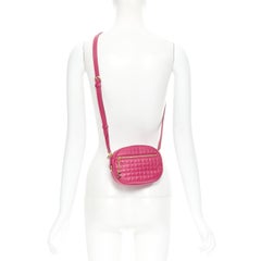 new CELINE Hedi Slimane 2019 C Charm red quilted small crossbody camera bag