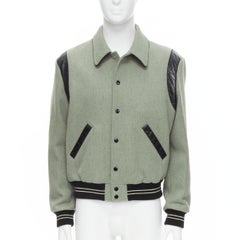 new CELINE Hedi Slimane 2019 Unlock Your Fantasy grey Teddy bomber EU54 XXL