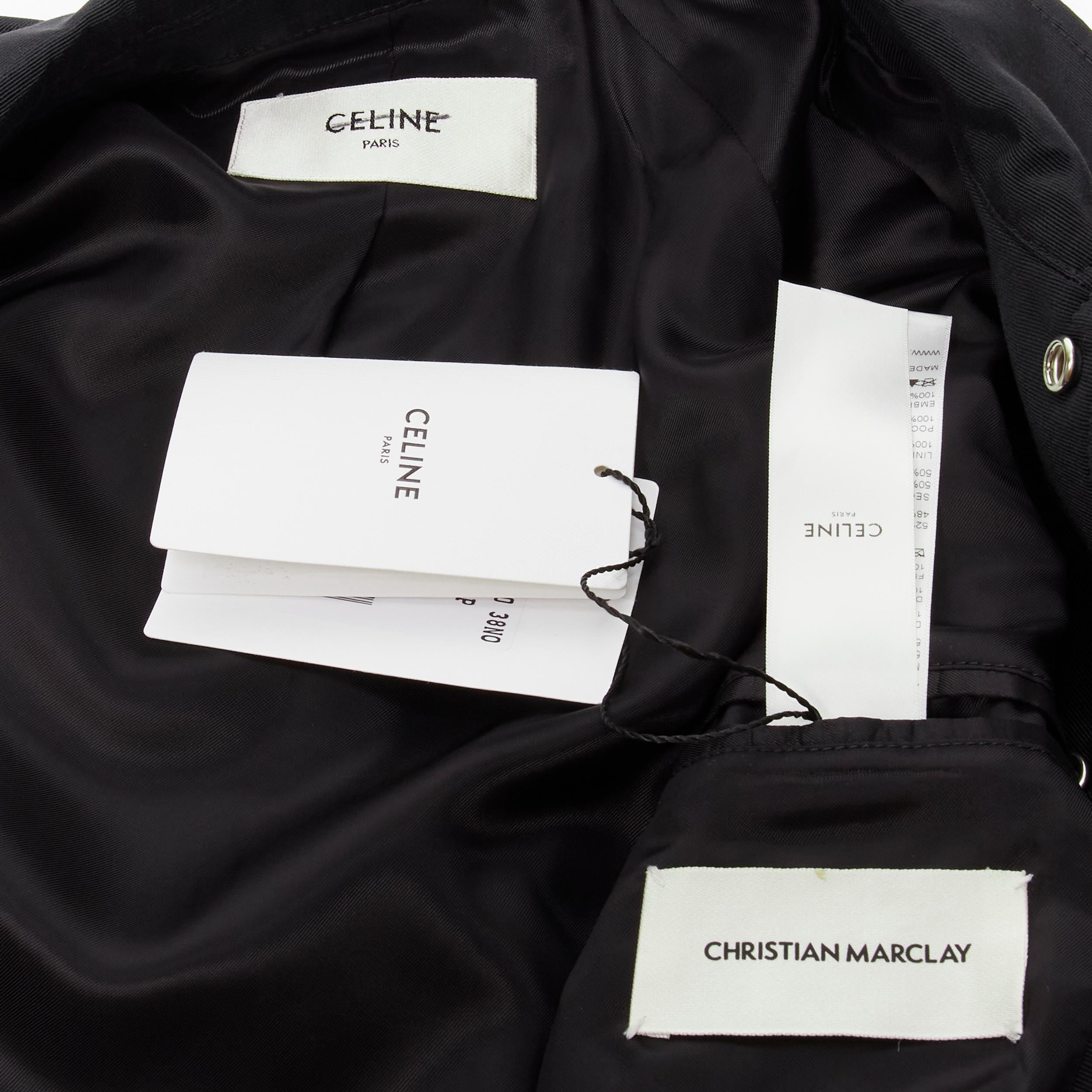 new CELINE Hedi Slimane Christian Marclay 2019 Runway KLAAK Teddy bomber EU50 L 2
