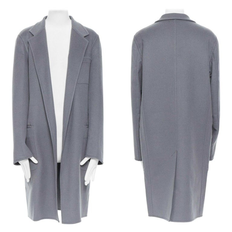 CELINE Phoebe period Nylon One button reversible coat outer 2 8M66 White x black 34