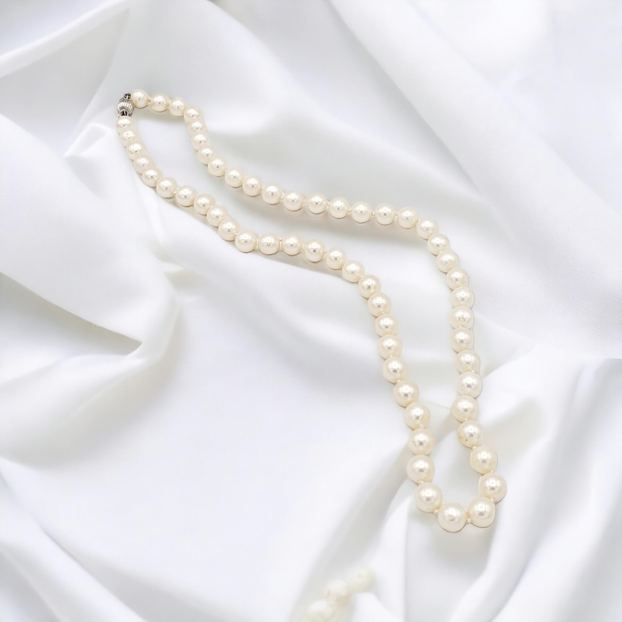 NUOVA Collana di perle giapponesi d'acqua salata aa aa certificate di qualità AA+ in vendita 8