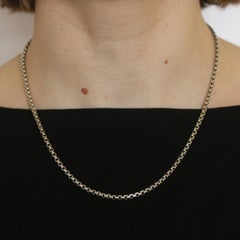 Chamilia Necklace 1210-0008 Box Chain Snap Oxidized Sterling Silver