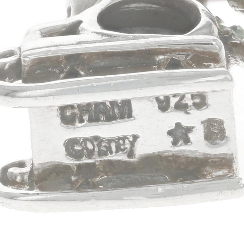 NEW Chamilia Sledding Winnie Charm - Sterling Winter Holiday Pooh Bear 2020-0560 3