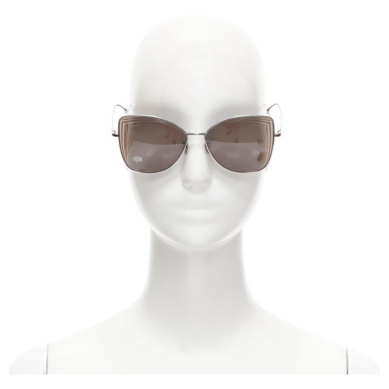 LADIES CHANEL BLACK Silver Sunglasses Genuine c.353/26 SMALL
