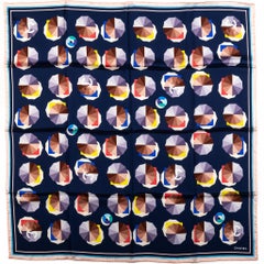 New Chanel Beach Umbrella Blue Scarf