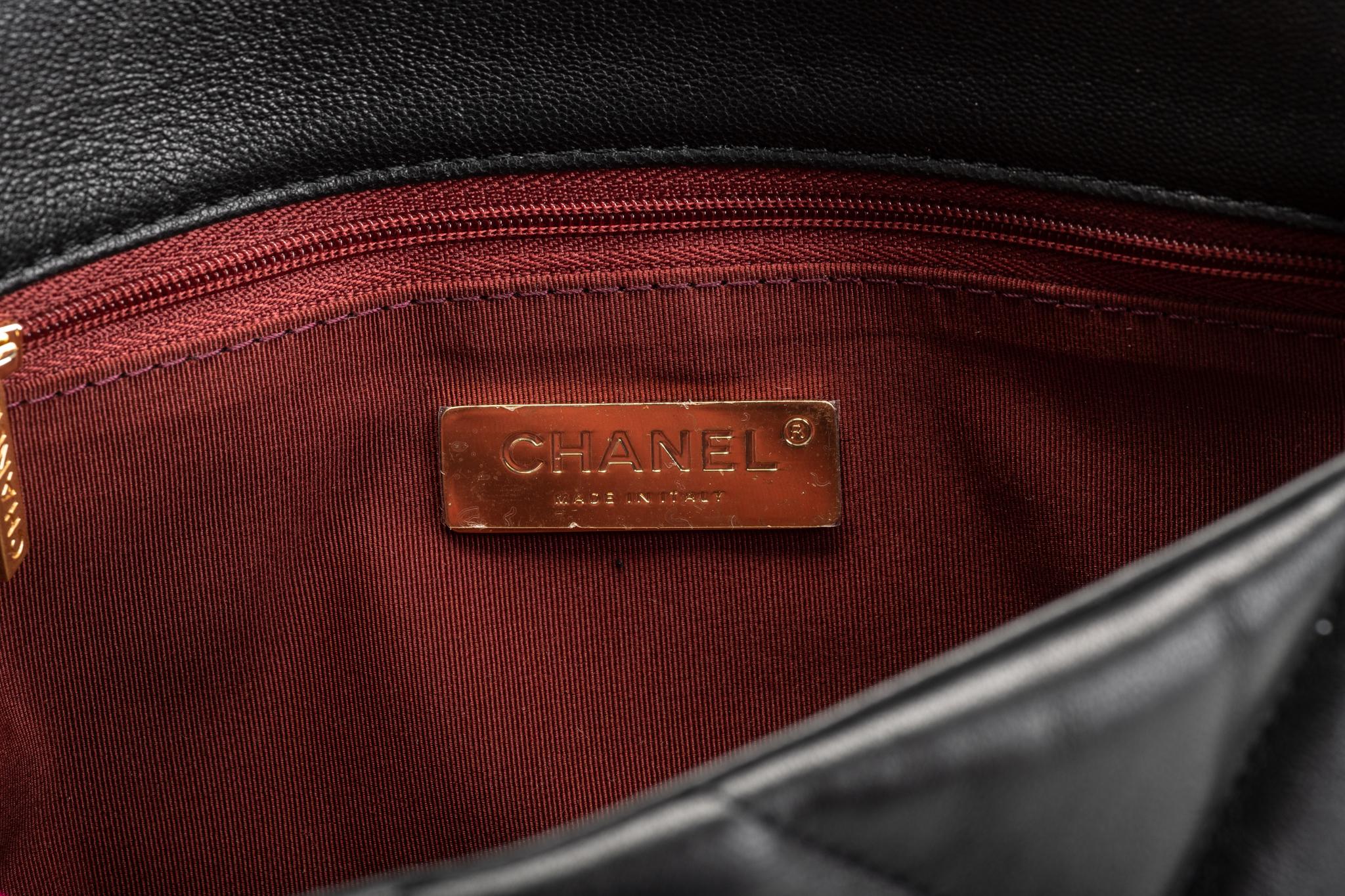 New Chanel Black 19 Bag Rare 6