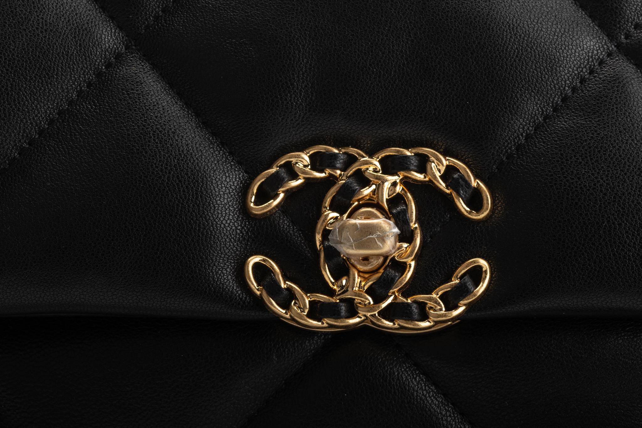Neu Chanel Schwarz 19 Tasche Selten 1