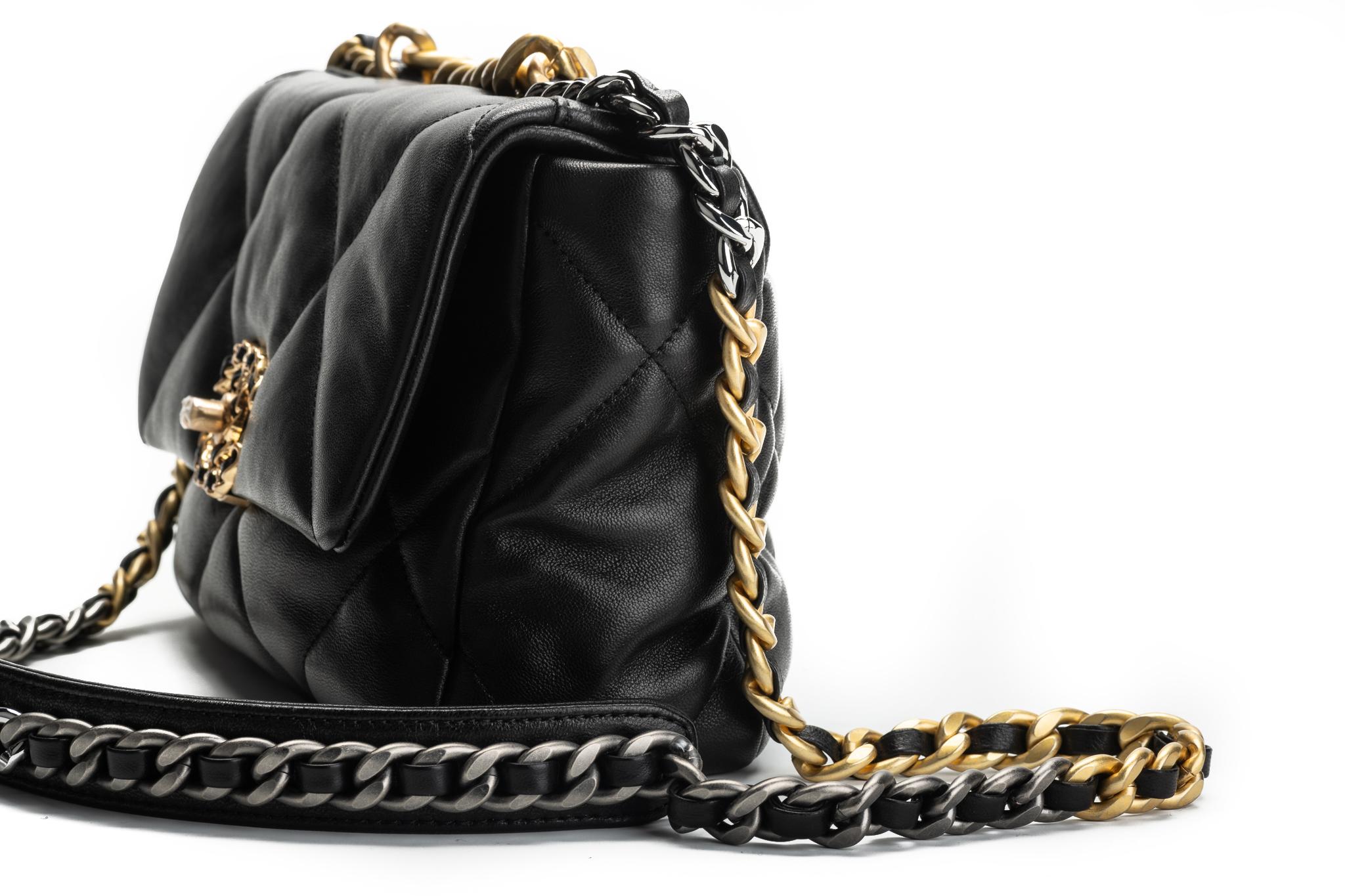 New Chanel Black 19 Bag Rare 1