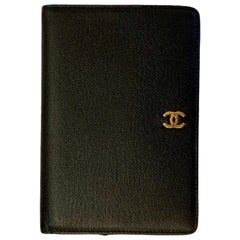 NEW Chanel Black CC Logo Flap Wallet - Full Set