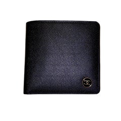 NEW Chanel Black CC Logo Flap Wallet - Full Set with Box & Card