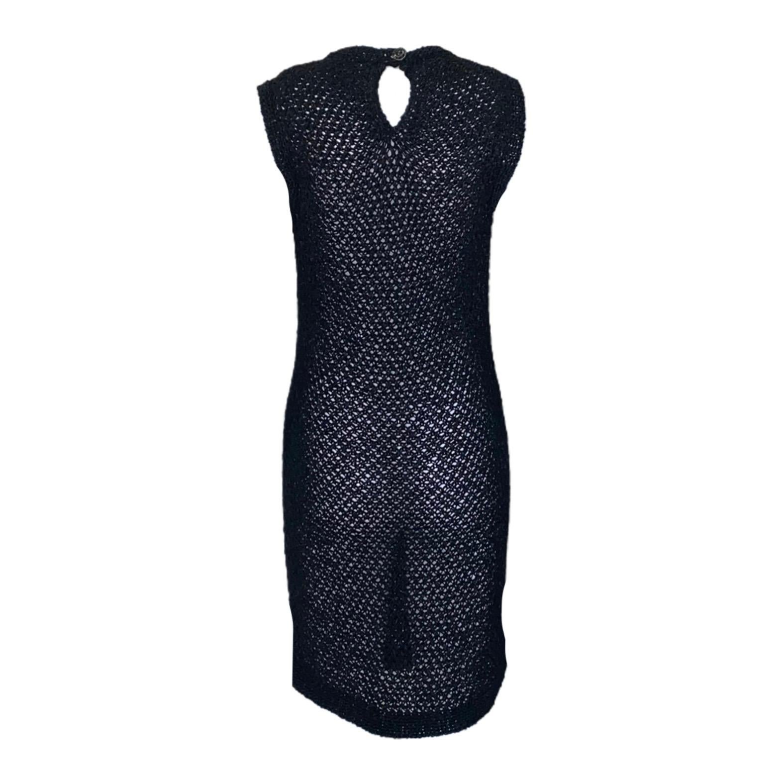 Lovely new interpretation of the timeless Chanel classic little black dress
A true Chanel signature piece that will last for many years
So versatile - dress it up with a slip dress for a formal yet seductive look and pair it with high heels or throw