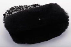 Neu Chanel Schwarz Mini Lapin Abendtasche