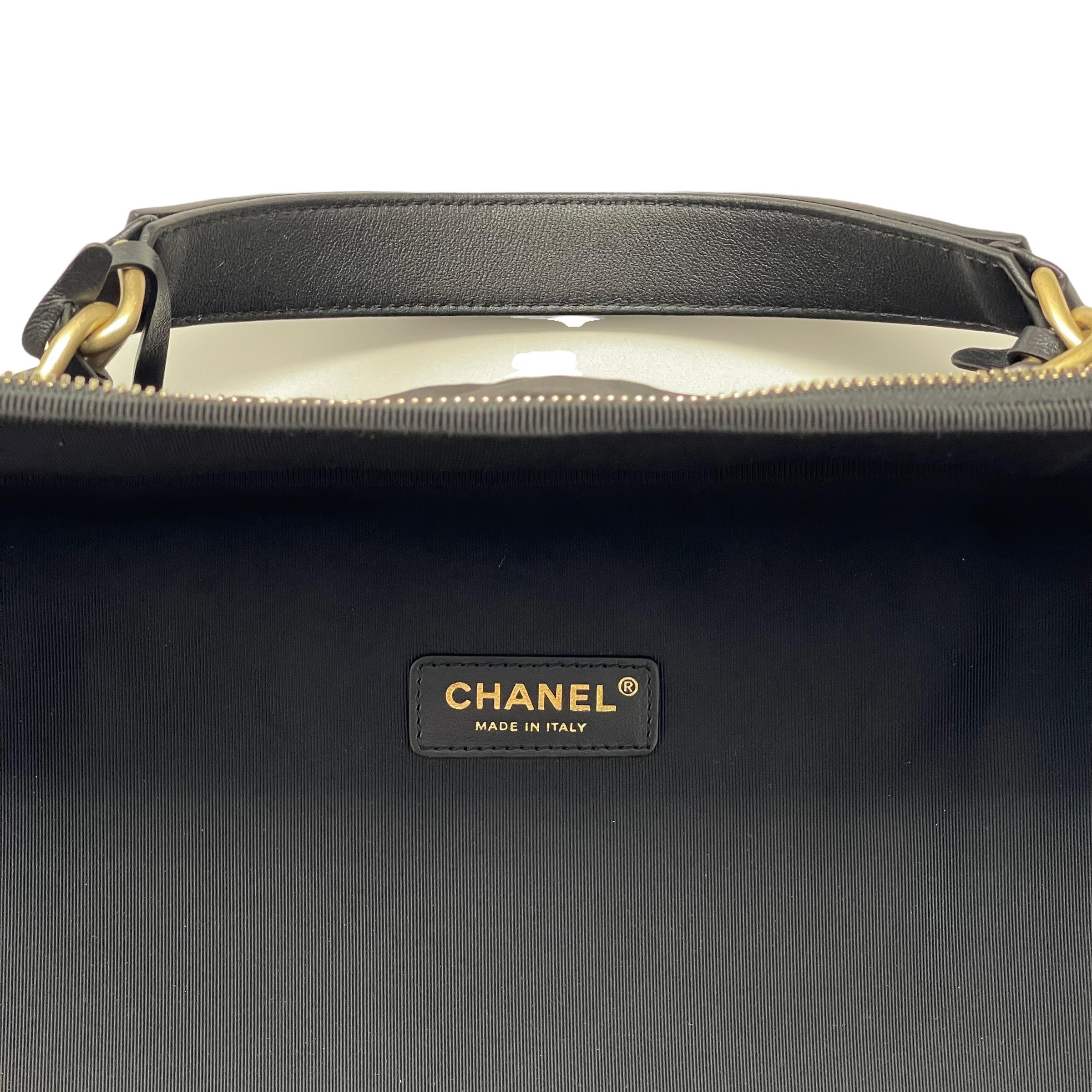 NEW Chanel Black Nylon Large Travel Bag Gold-Tone Hardware Tote Duffle Bag 2022 For Sale 13