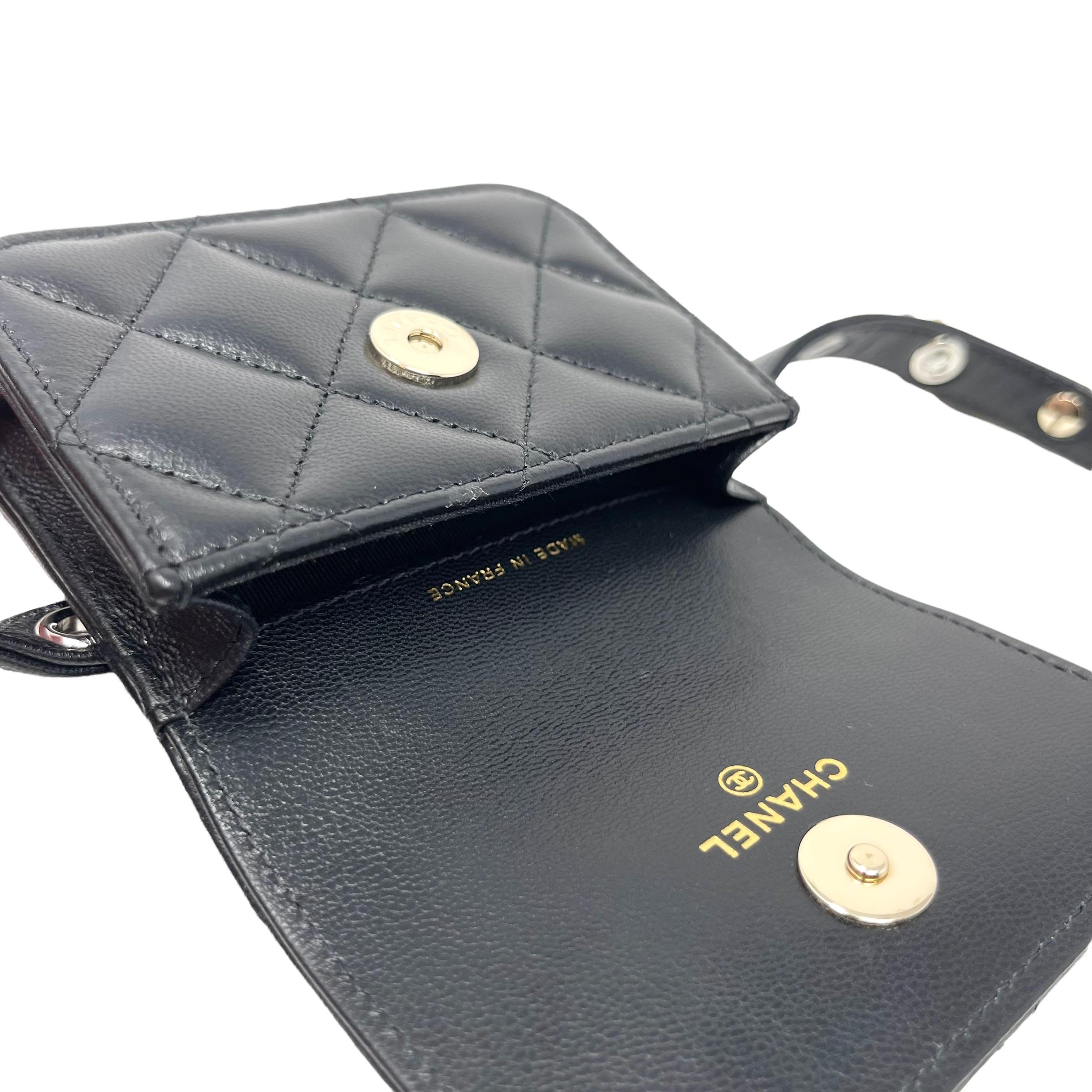 NEW Chanel Black Quilted Leather Waist Bag Belt Bag For Sale 10