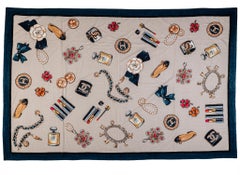 New Chanel Blue Beach Bag Towel Set Iconic Design