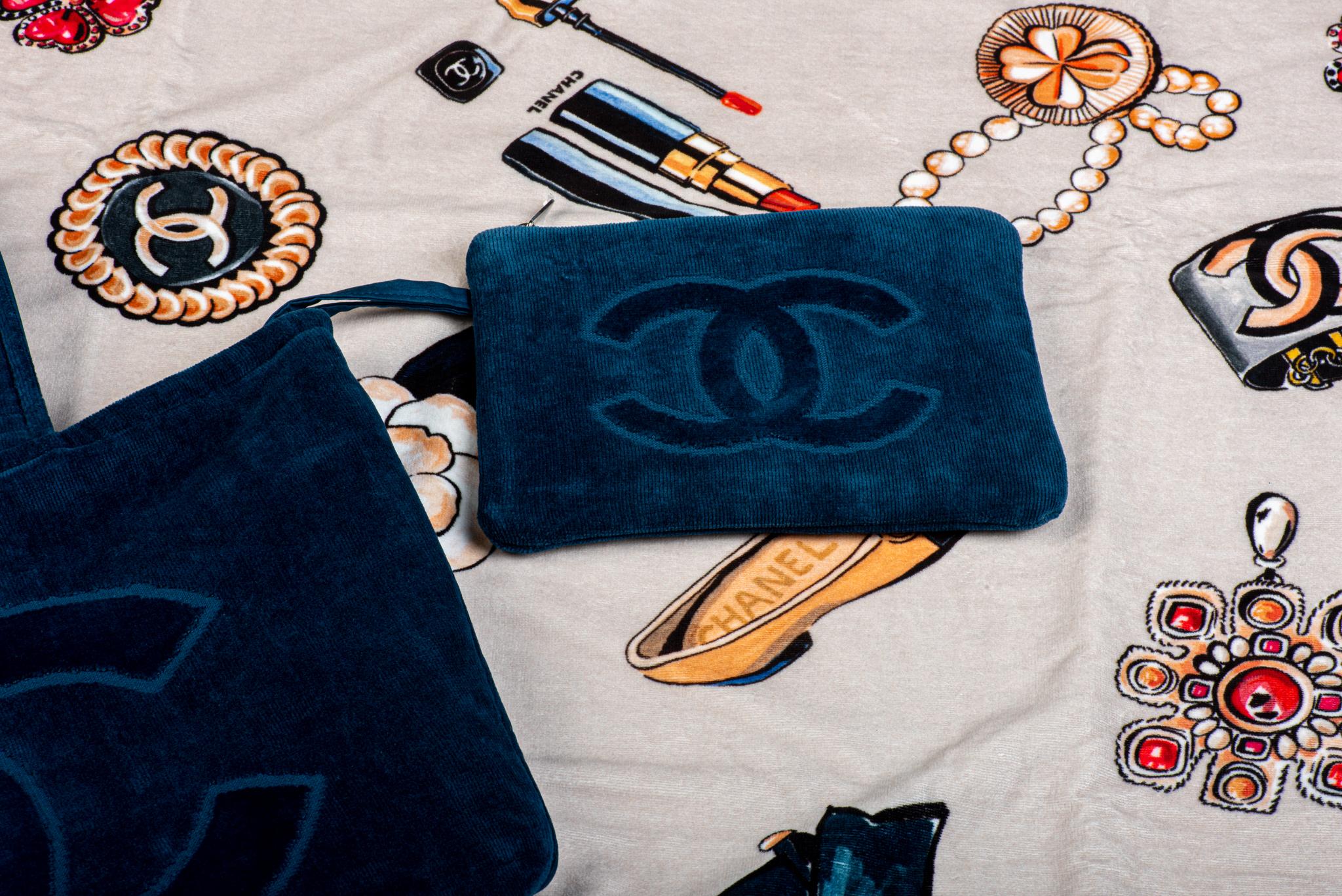 chanel towel set