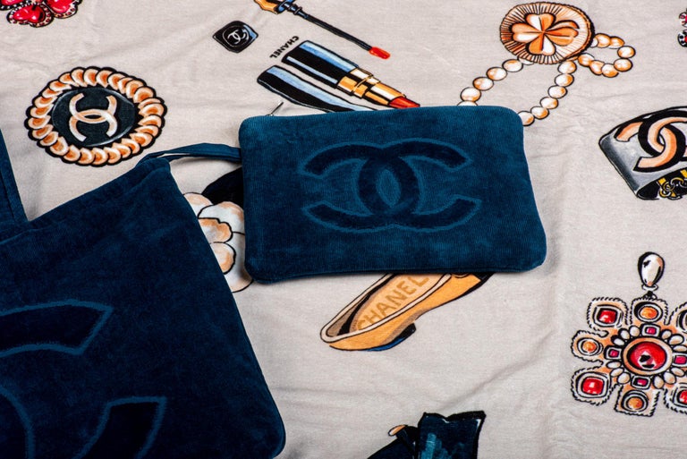 What Goes Around Comes Around Chanel Blue Caviar Boy Bag Medium