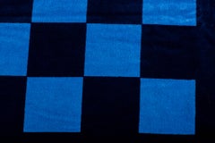 New Chanel Blue Checkers Beach Towel