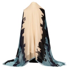 New Chanel Cashmere Paris Skyline Scarf Shawl