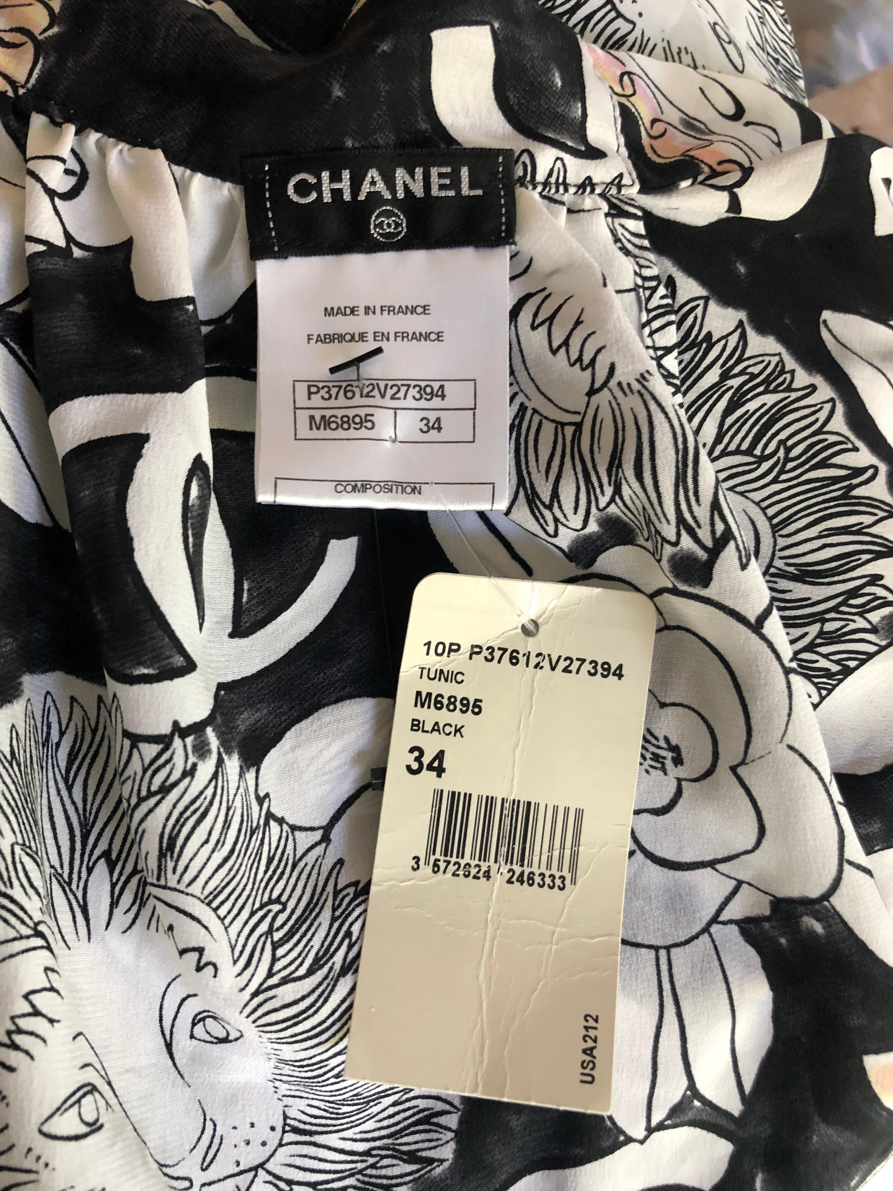 New Chanel Spring 2010 CC Logo Monogram Silk Halter Open Back Wrap Dress In New Condition For Sale In Naples, FL