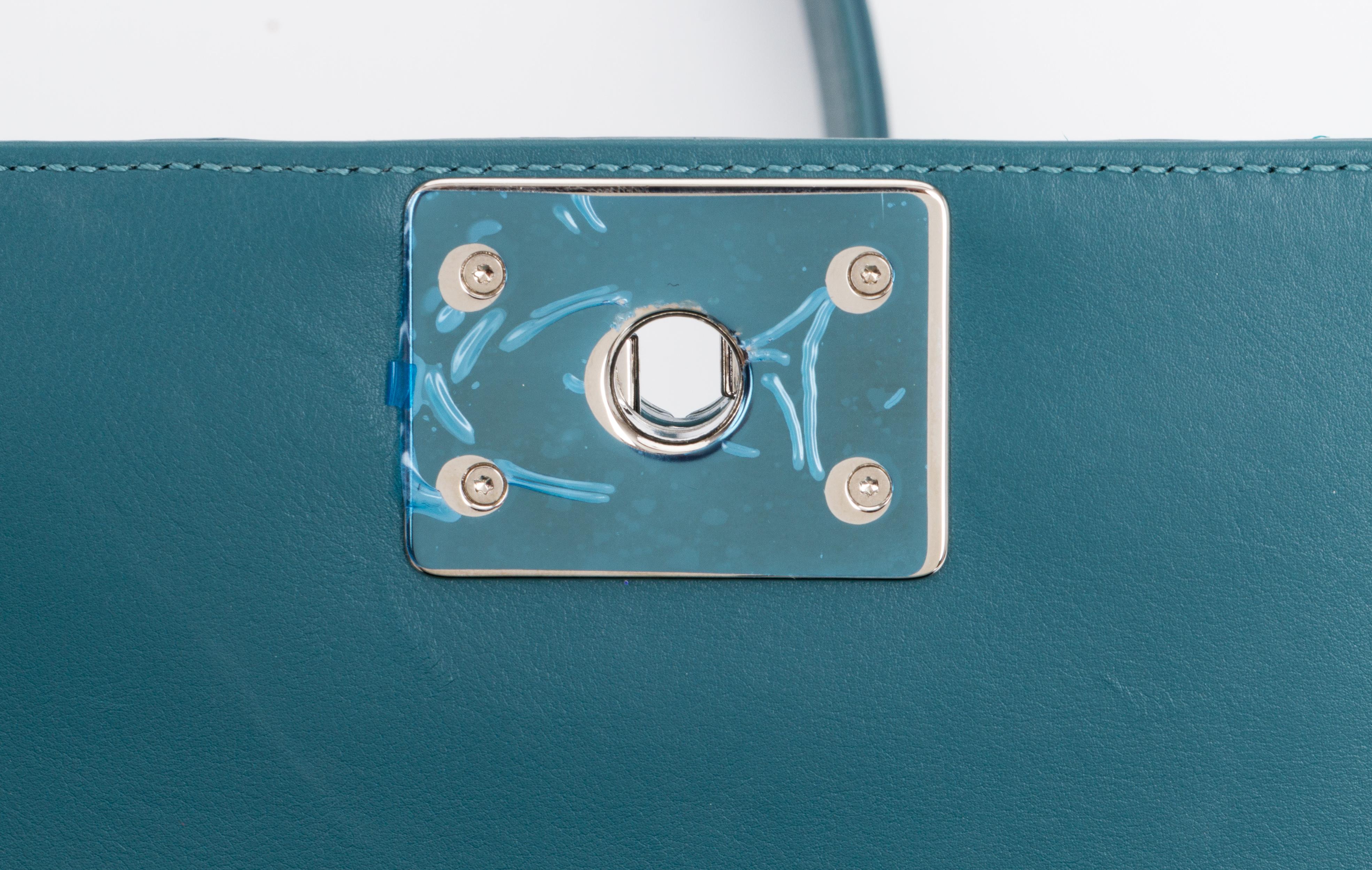 Women's New Chanel Cerulean Blue Small Boy Bag