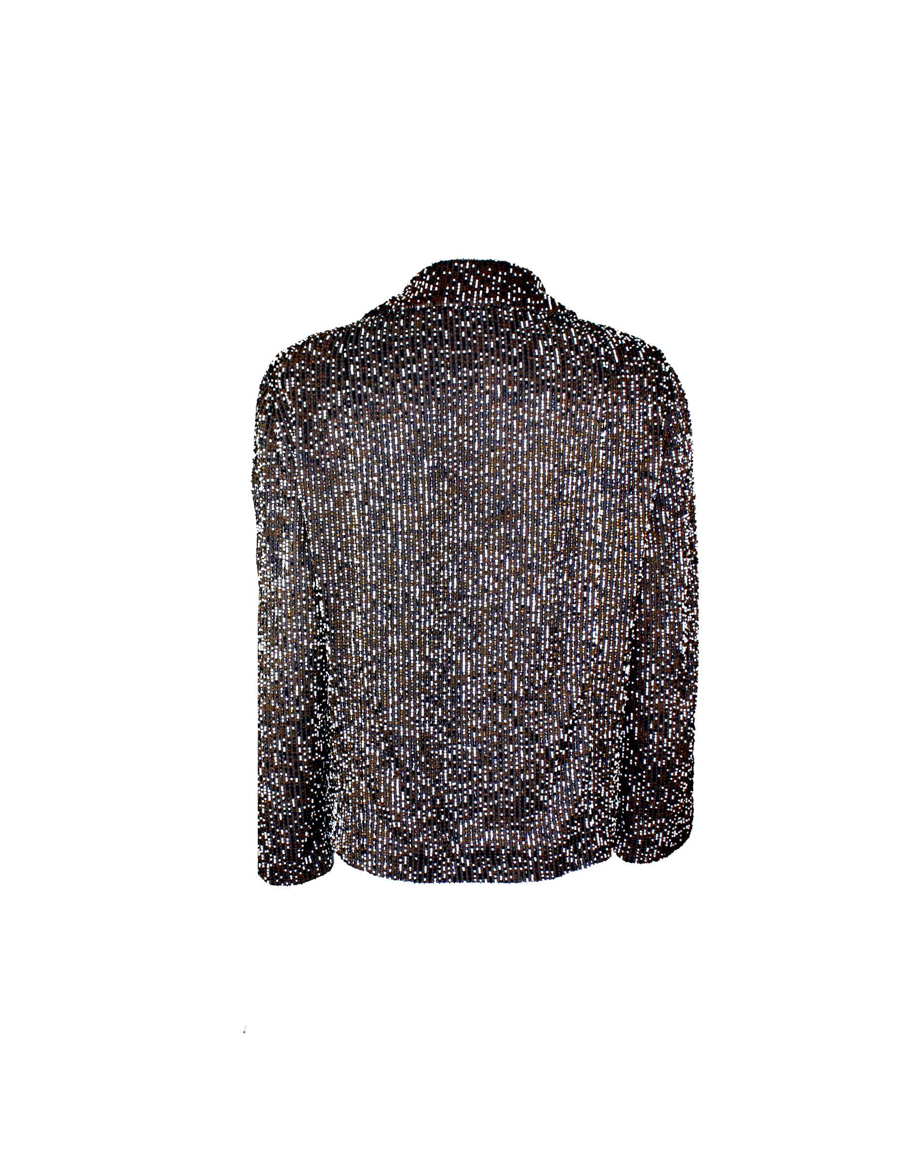 Luxurious Chanel evening jacket
A true CHANEL signature item that will last you for many years
Stunning piece
Hand-embroidered in Chanel's Atelier with many small pearl bead - just like Haute Couture
Fully lined with finest CC logo silk
Two front