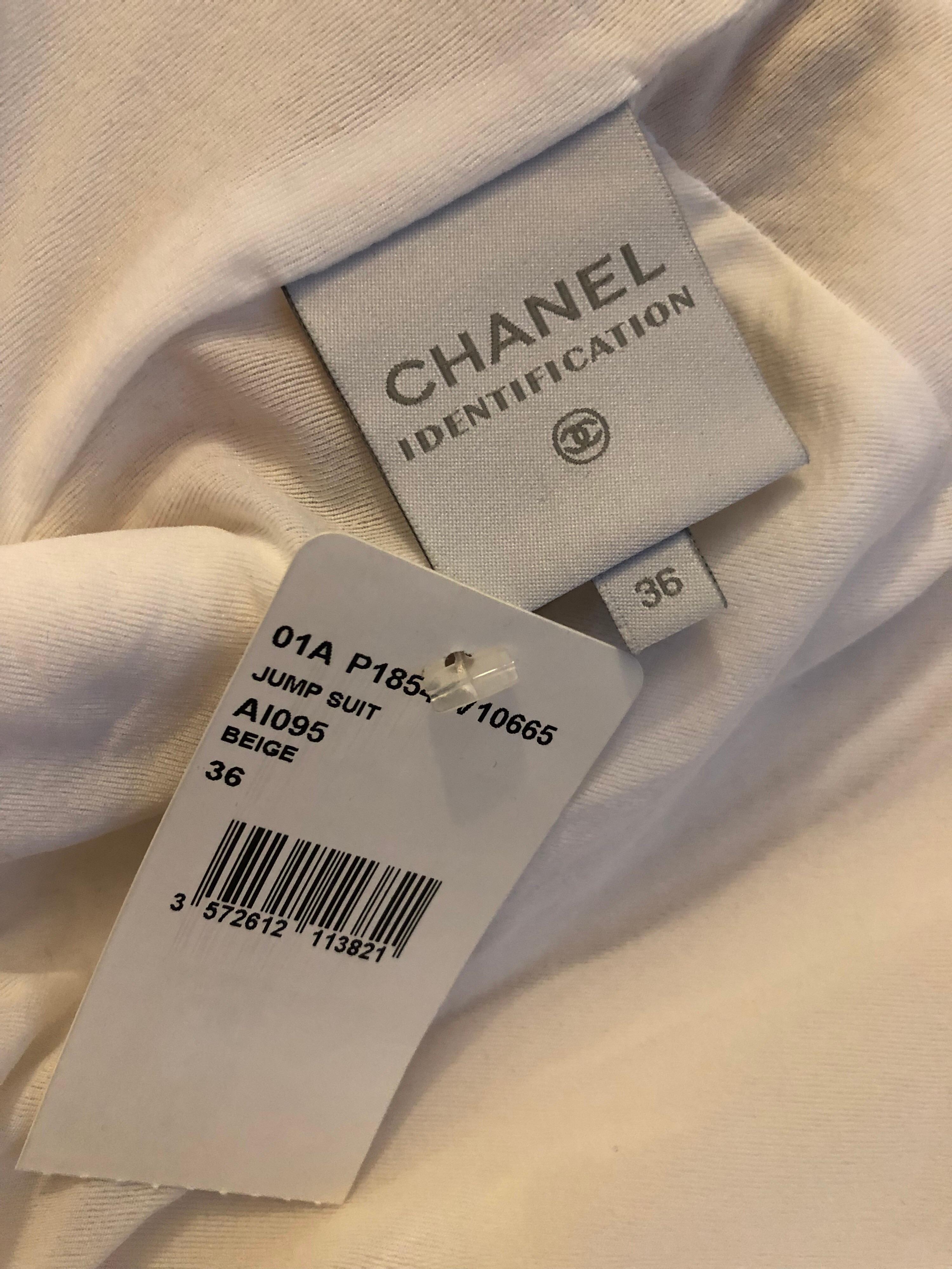 New Chanel F/W 2001 Runway Jumpsuit In Excellent Condition In Naples, FL