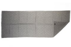 New Chanel Gray Cashmere Camellia Shawl Scarf