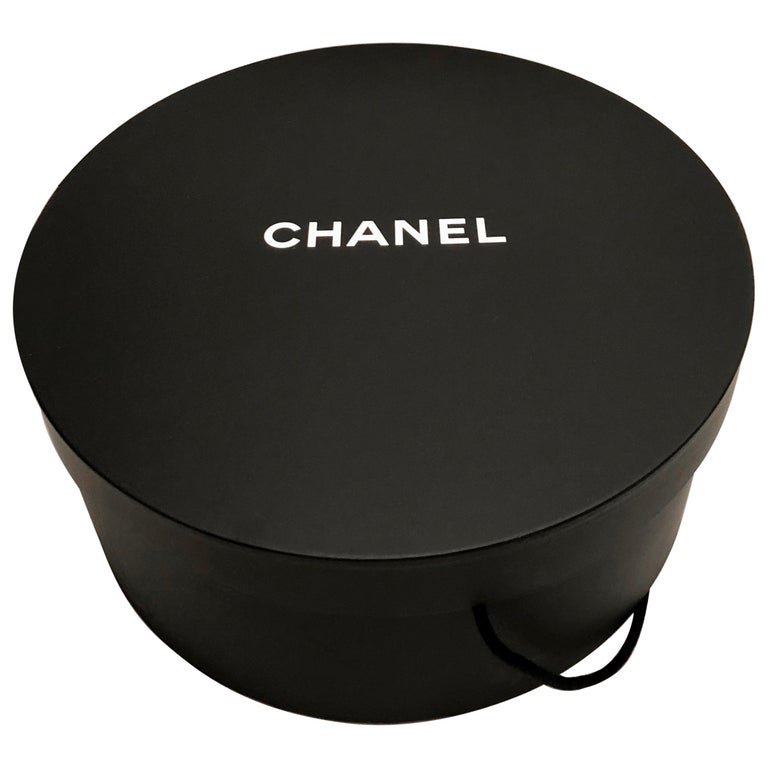 New CHANEL HAT BOX For Sale at 1stDibs