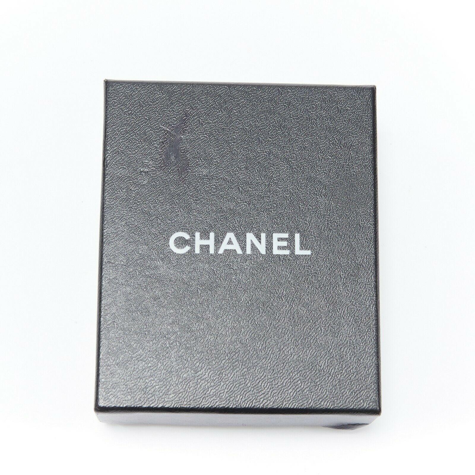 new CHANEL KARL LAGERFELD green clear plastic military resin shield badge brooch 3