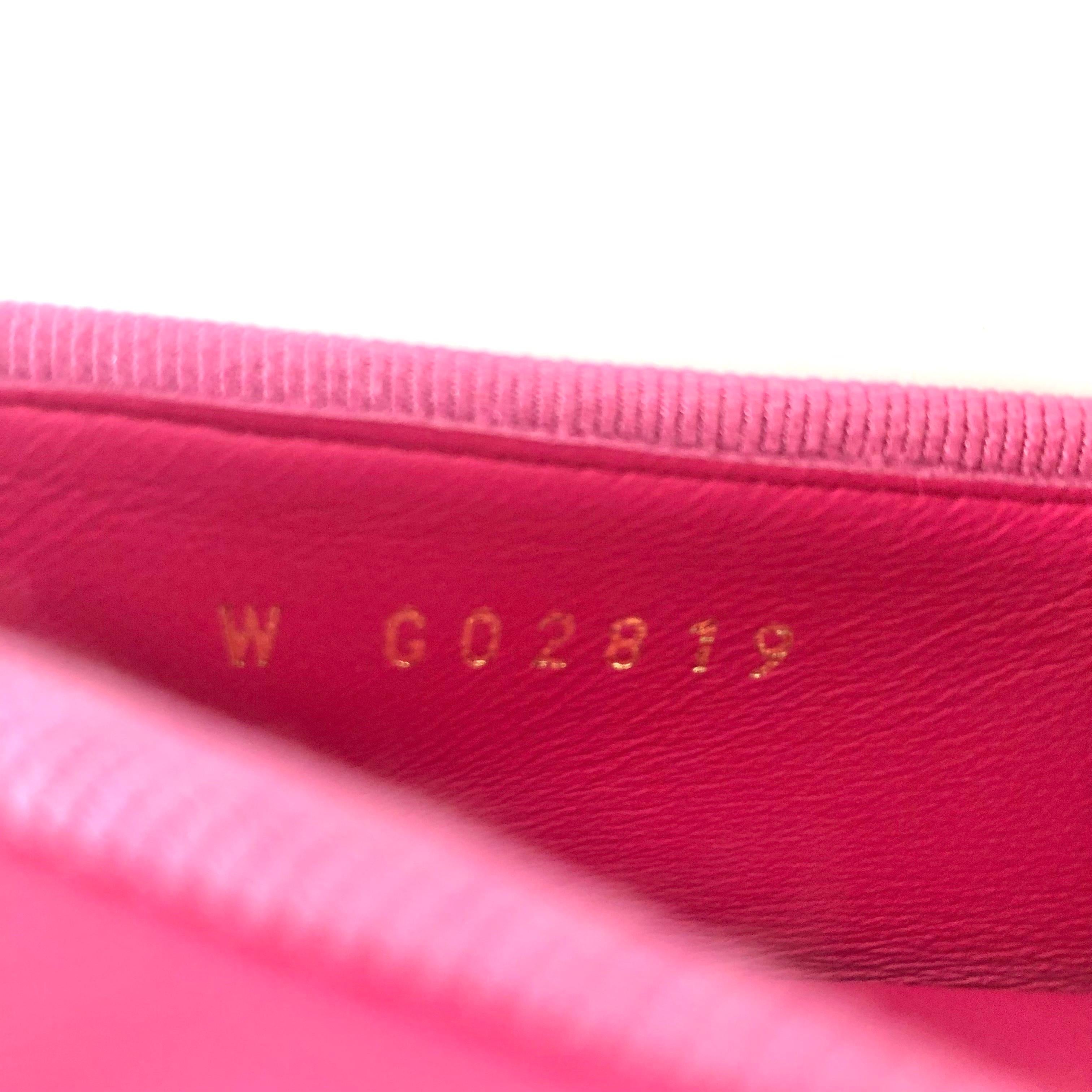 NEW Chanel Lambskin CC Logo Bow Fuchsia Cap Toe Ballerina Flats 38 in vendita 6