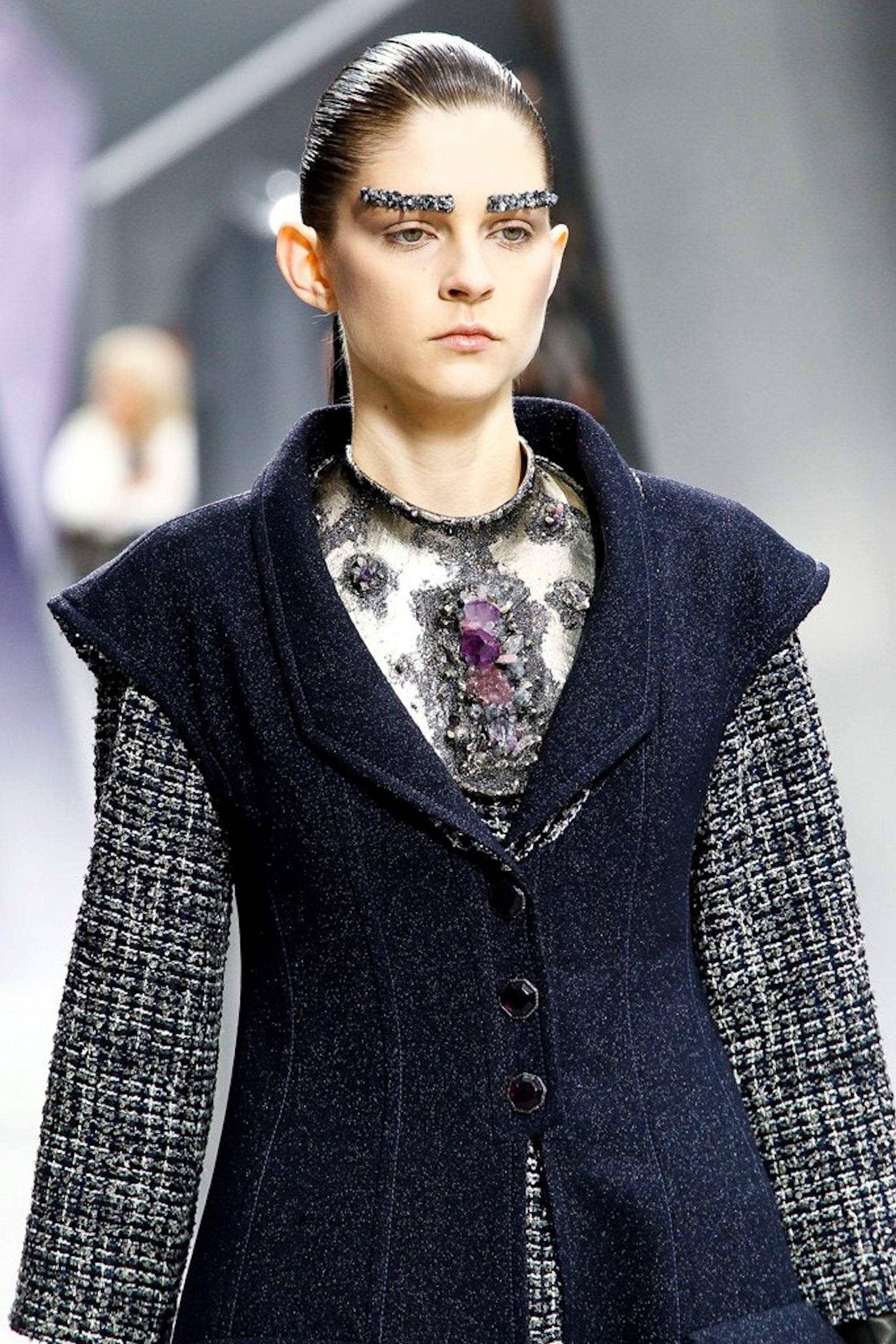 NEW Chanel Lesage Metallic Tweed Long Gilet Vest Jacket Dress Coat Dress 42 1