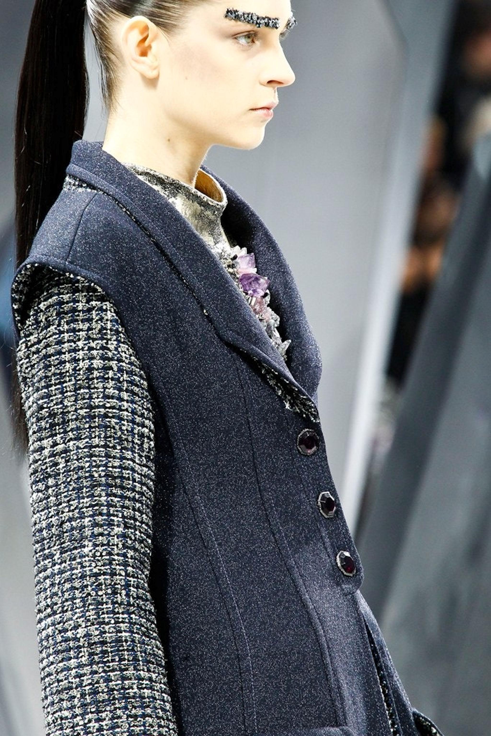 NEW Chanel Lesage Metallic Tweed Long Gilet Vest Jacket Dress Coat Dress 42 2