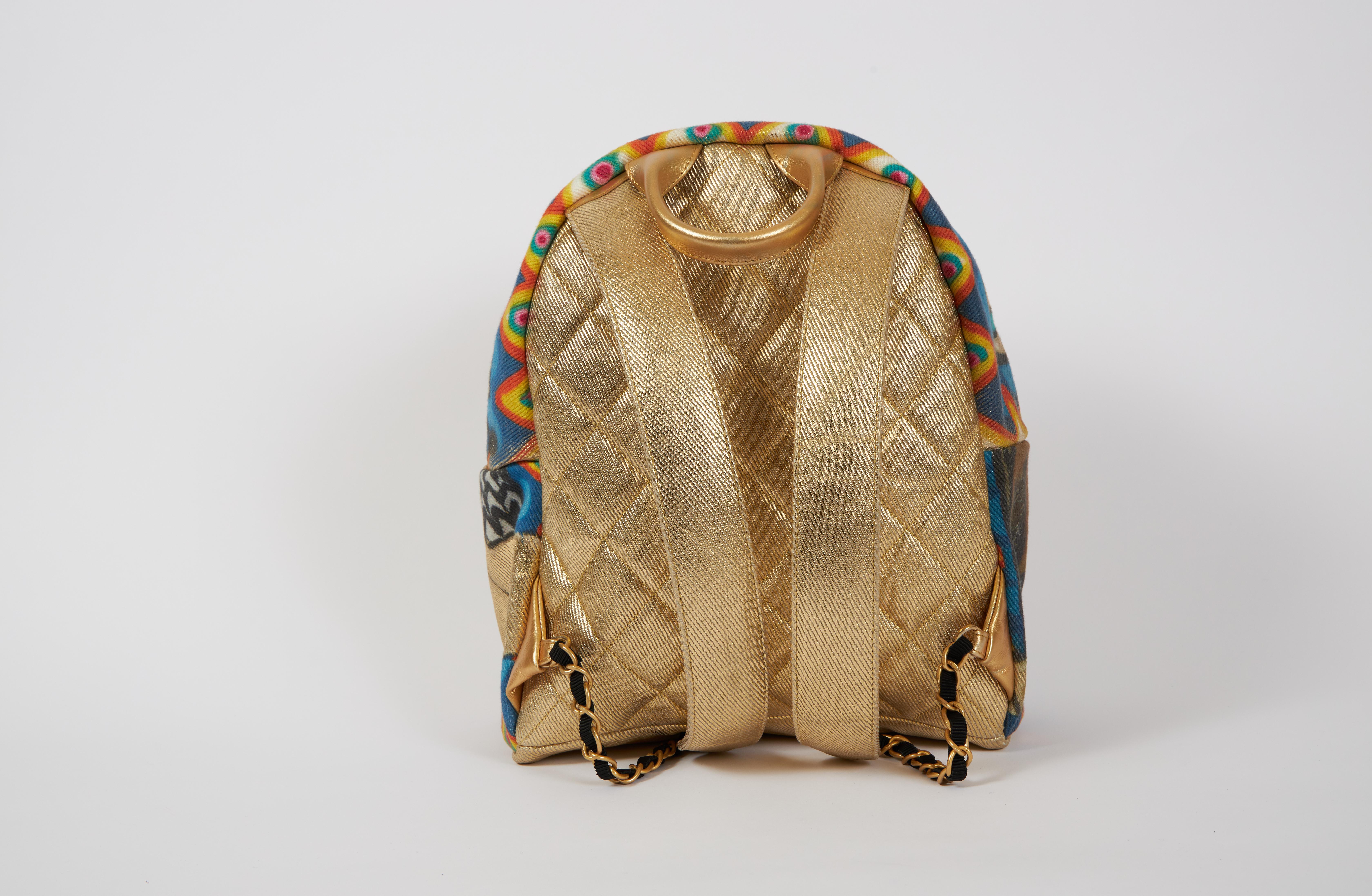 chanel art school backpack