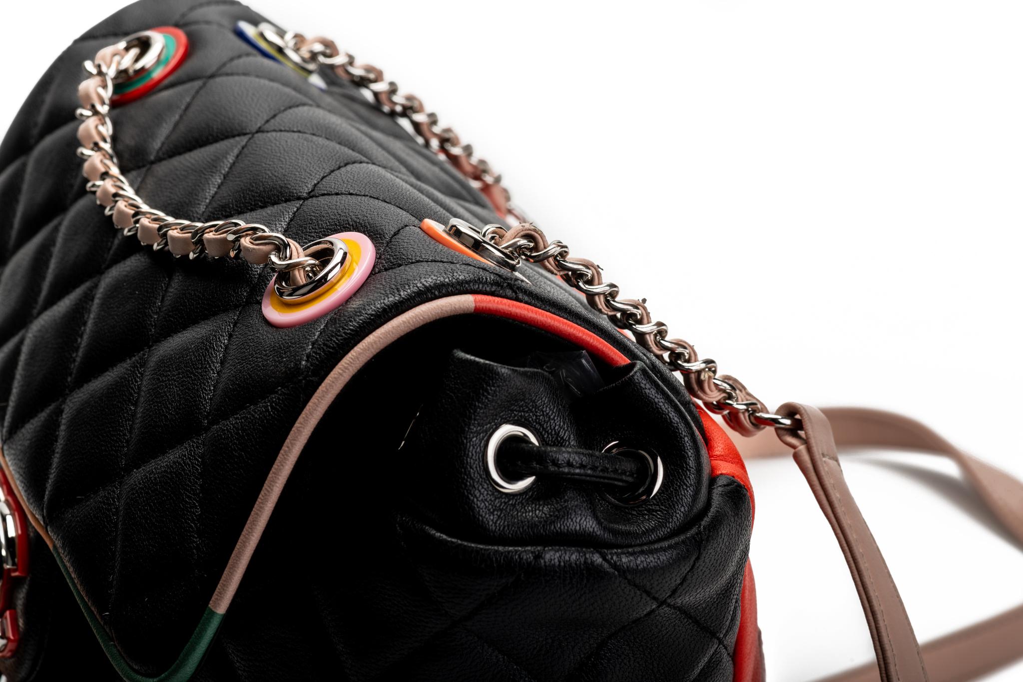 New Chanel Multicolor Quilted Backpack 6