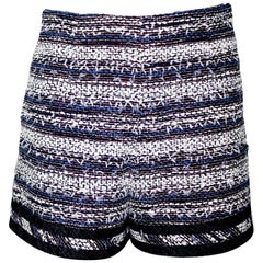 NEW Chanel Tweed & Denim Jeans Hot Pants Shorts 36