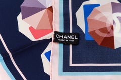 New Chanel Navy Beach Umbrella Scarf