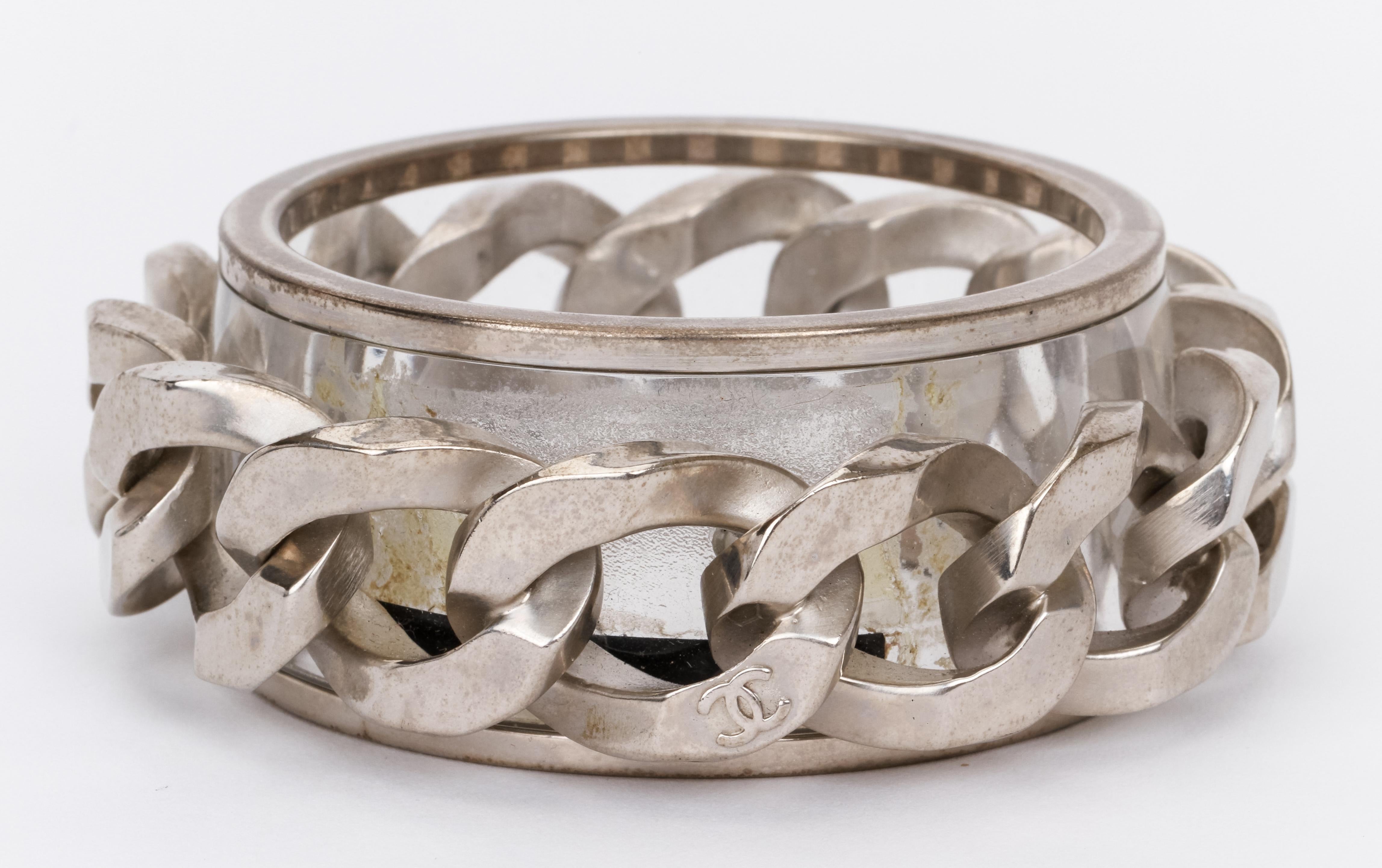 chanel silver bracelet