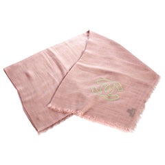 Neu Chanel Rosa Kaschmir Seidenschal