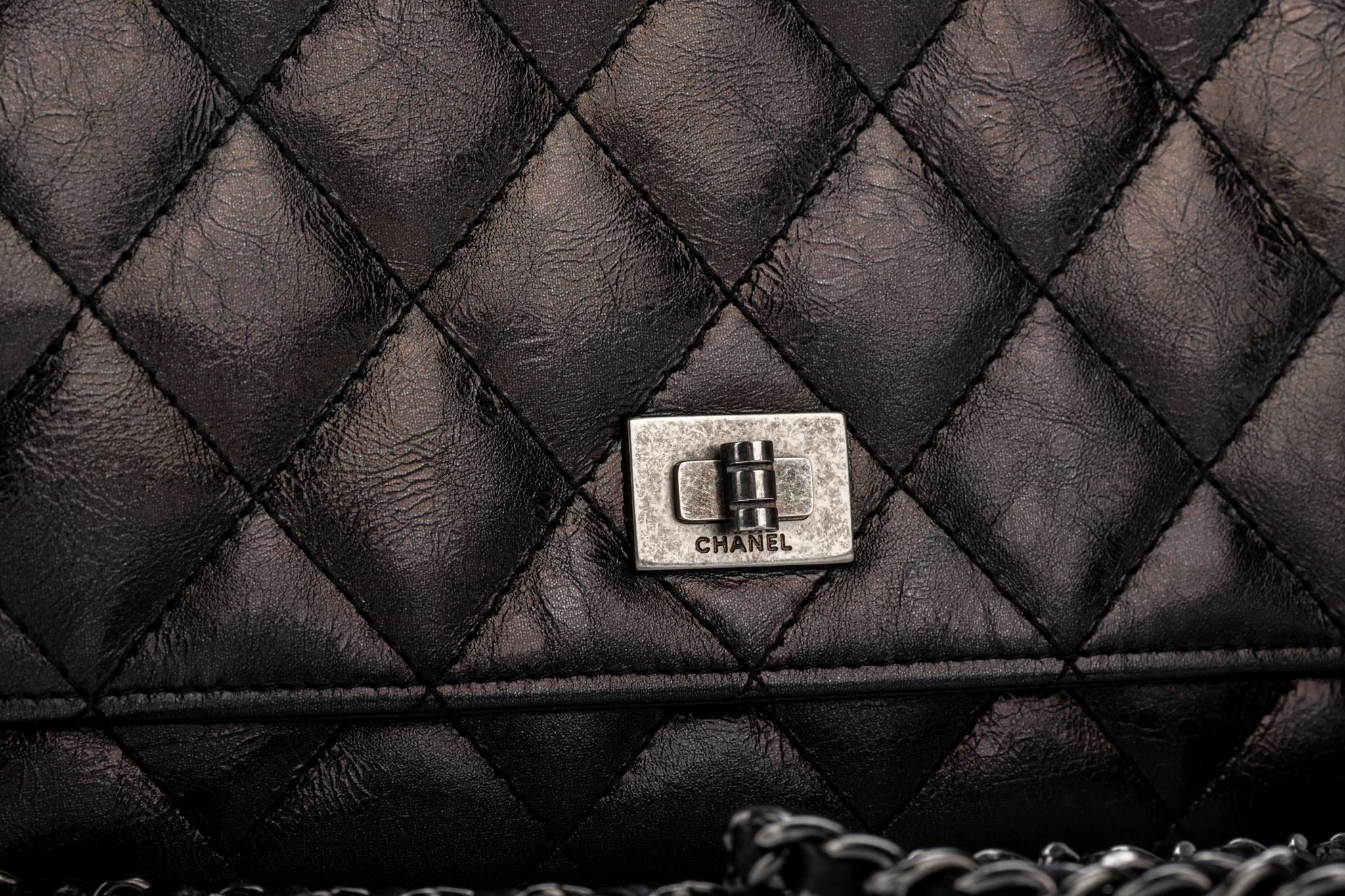 Women's NEW Chanel Reissue Black Wallet On A Chain