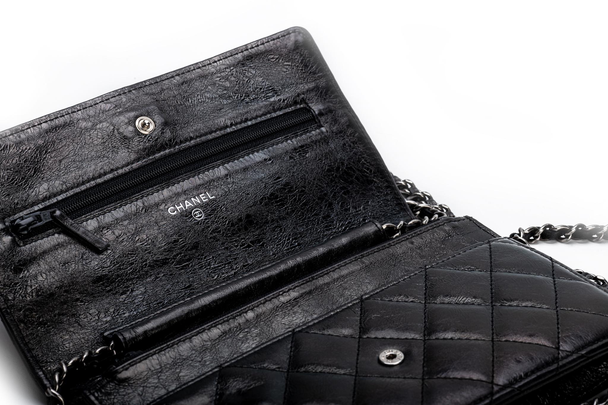 NEW Chanel Reissue Black Wallet On A Chain 3