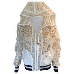 New Chanel S/S 2018 Sheer Embroidered Jacket Coat