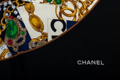 New Chanel Silk Jewels Large Scarf 52"