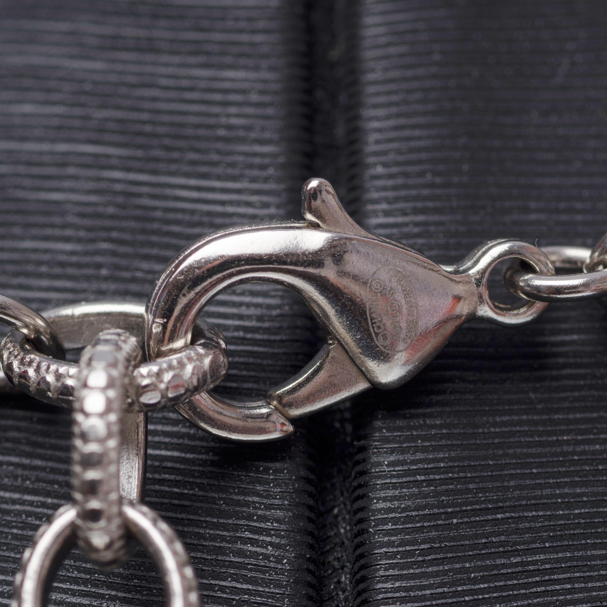 New Chanel Tie Necklace with rhinestone and pearl details For Sale 2