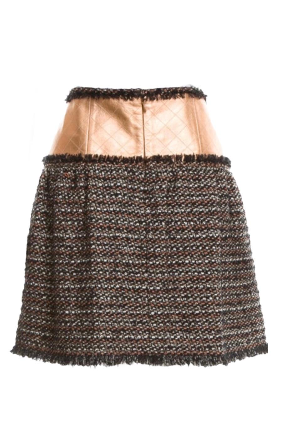 chanel quilted skirt